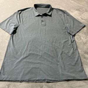 Lululemon Polo Shirt Men’s XL/XXL Grey Preppy Golf Performance See Measurements